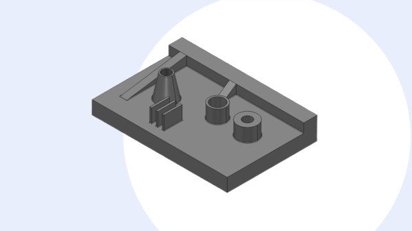 Illustration of molding feature recognition with CAD Exchanger 3.24.3, showing a DFM analysis