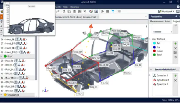 CAD Exchanger CAD model measurement in ArtemiS SUITE