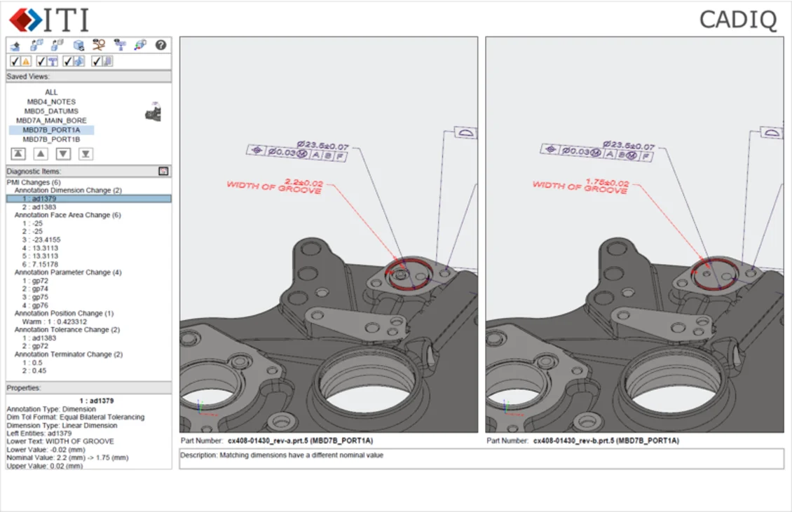 CADIQ 3D PDF report