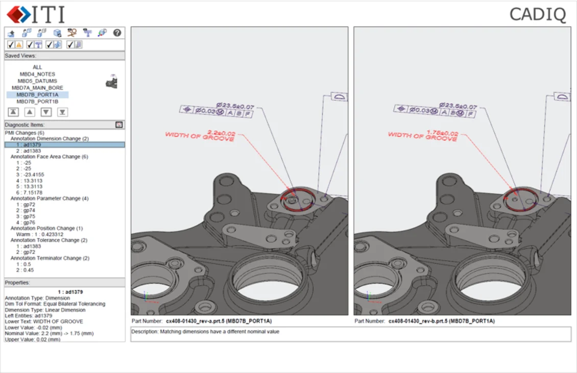 Rapport CADIQ au format 3D PDF