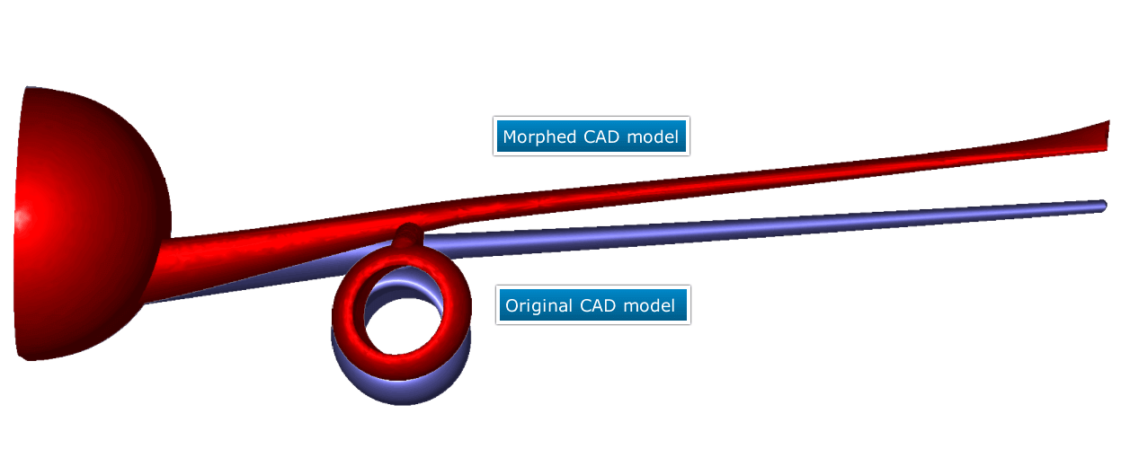 Morphing geometry from CAE to CAD