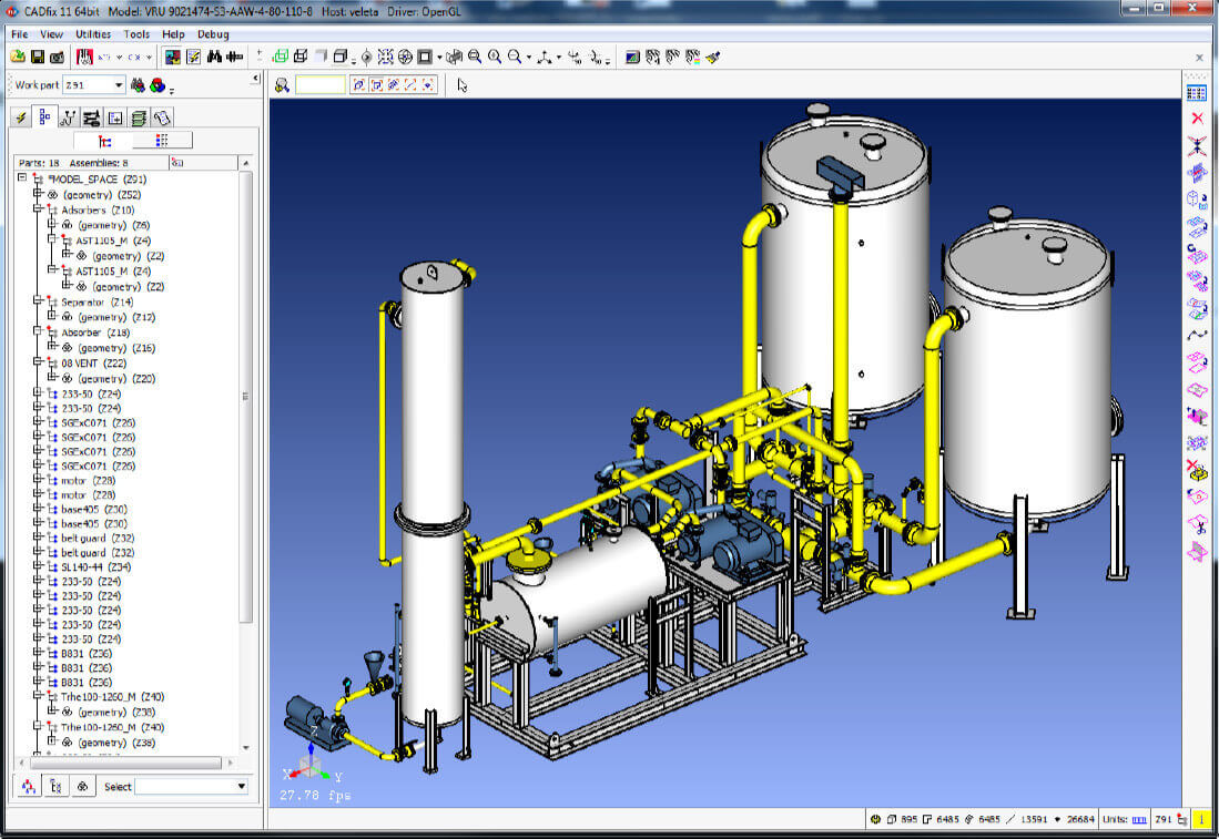 DXF/DWG assembly import and export in CADfix 11 SP1