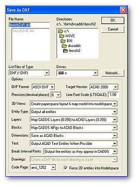 Migration CADDS vers DXF