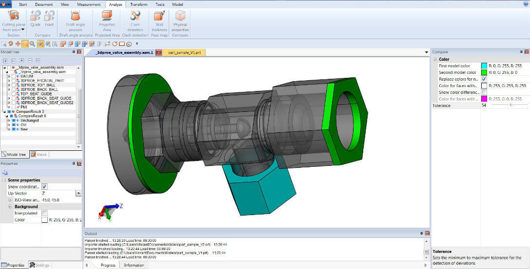 CAD model compare with 3DViewStation