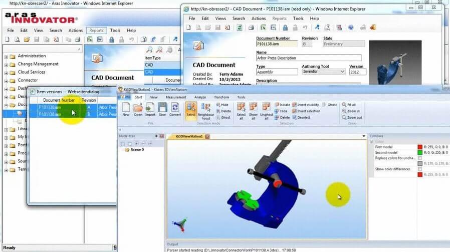 CAD Visualization Integration in ARAS Innovator with 3DViewStation