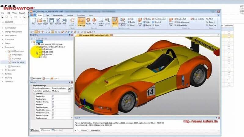 Aras Innovator CADViewer Integration 3DViewStation Worldcar complete