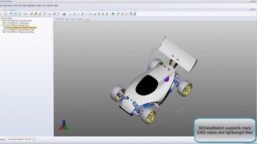 3DViewStation supports many native CAD systems and neutral or lightweight formats