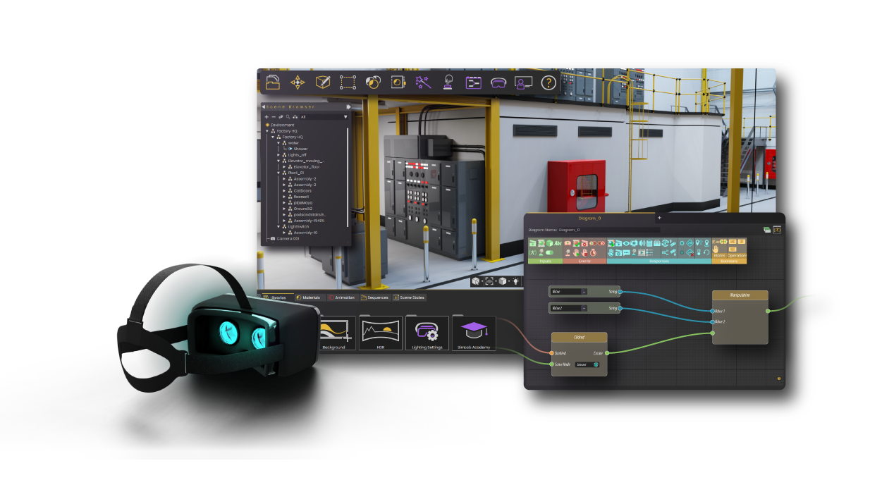 Visualize and animate your 3D scenes in virtual reality with SimLab Studio